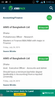 BDJobs android App screenshot 1